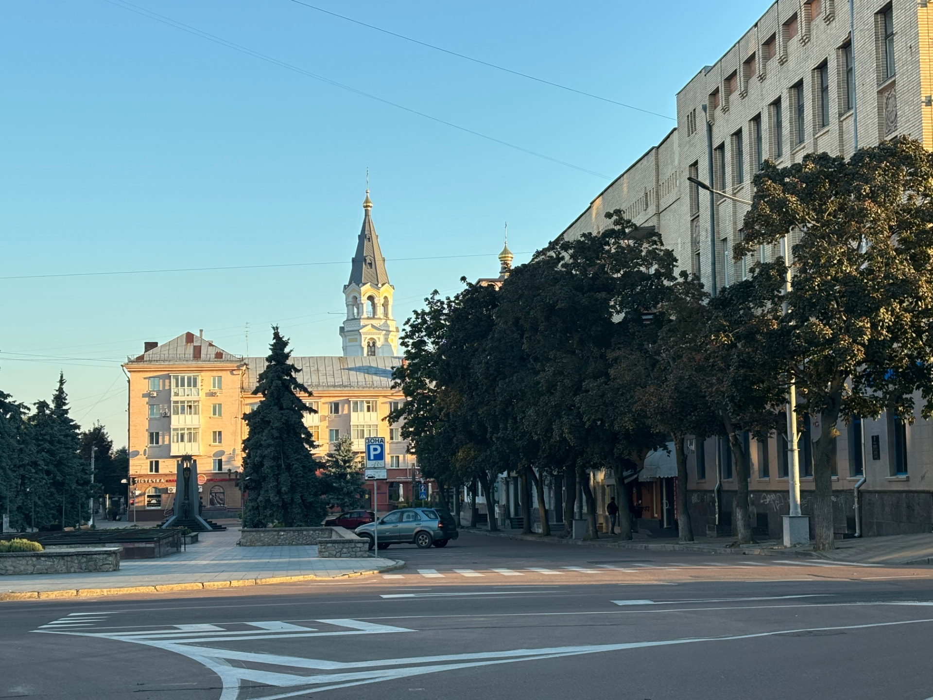 Zhytomyr — Downtown at first light